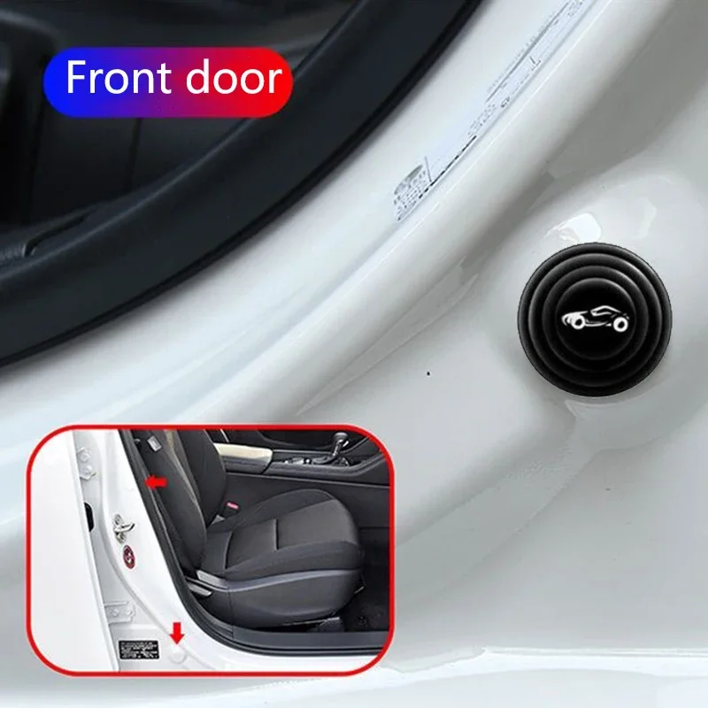Car Door Silicone Anti Shock Pad Universal Trunk Sound Insulation Thickening Cushion Stickers Anti Scratch Gaskets 10/20pcs car door pads
