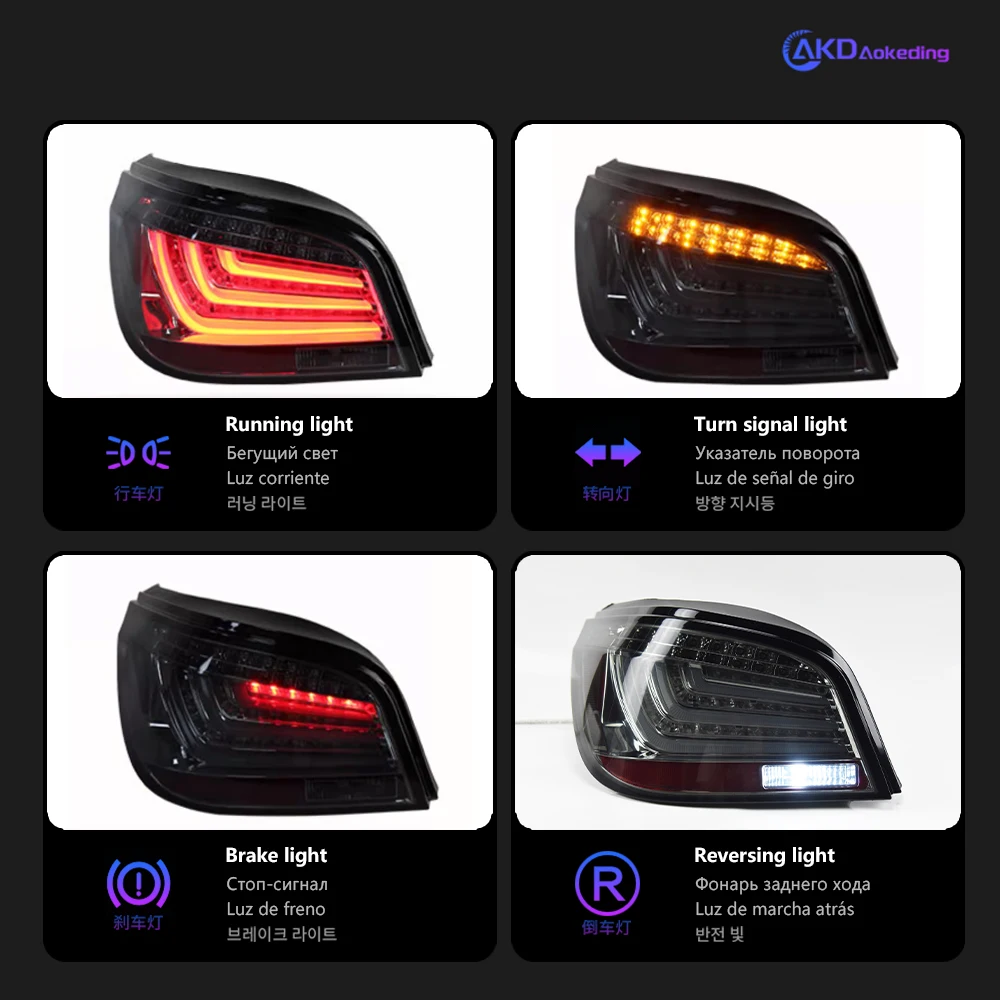 Ensemble De Feu Arrière Intérieur De Voiture à LED, Feu De Ein Arrière, BMW Série 7, E65, E66, 2005, 2006, 2007, 2008, 63216938517, 63216938518