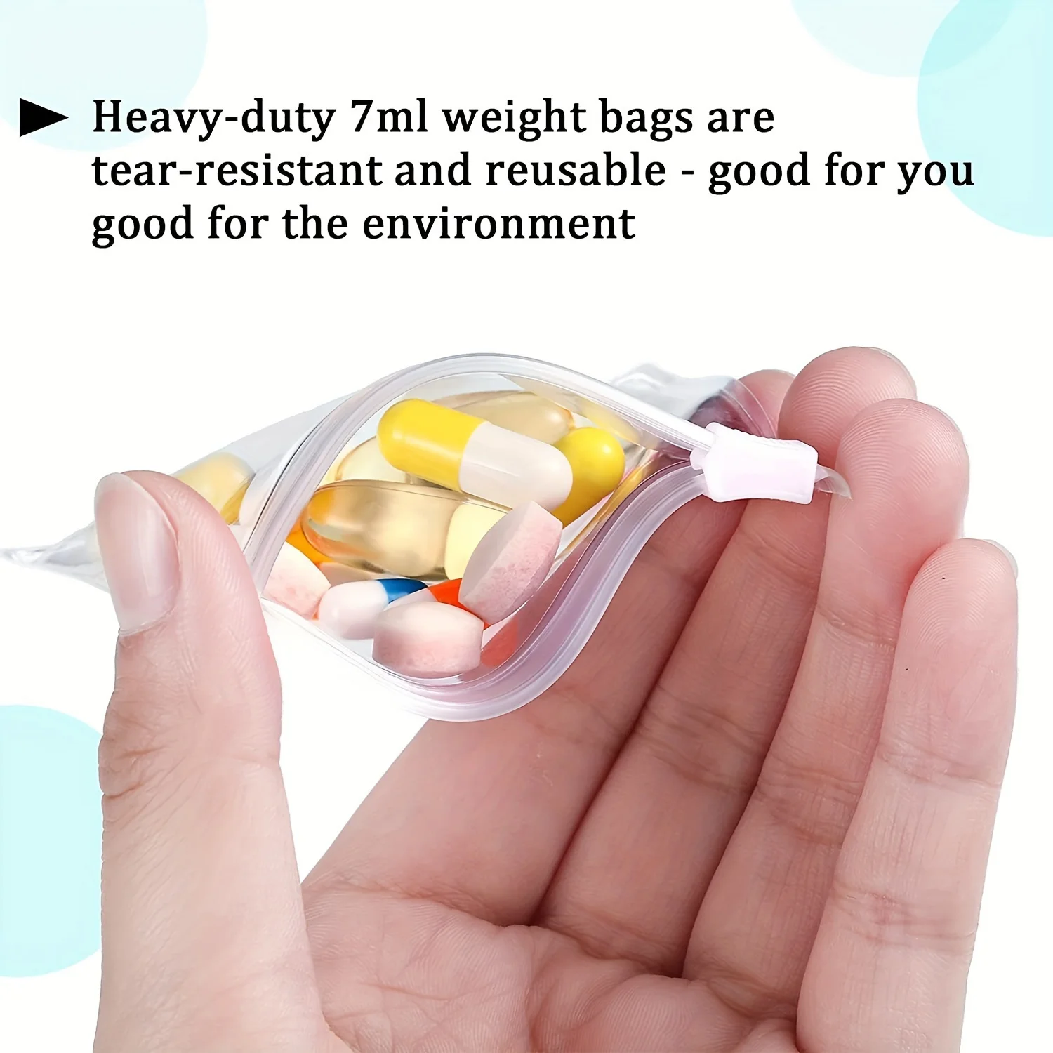 5/10/20pcs Reusable Medicine Bags, Zipper Medicine Bag Sets, Self Sealing Medicine Storage Devices, and Travel Accessories