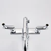 Shower Tub Faucet With Extra Eccentric Elbow Offset Adapters For Bathroom Wall Clawfoot Tub Faucet Exposed Shower System 3