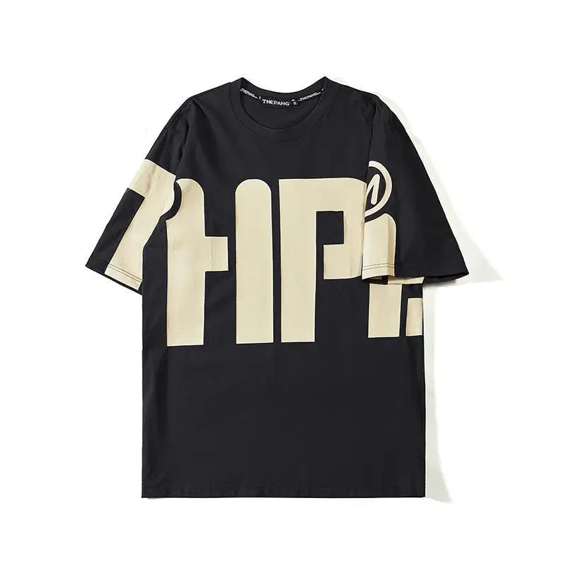thumbnail image 1 of Camisetas para hombre, camisetas holgadas, de gran tamaño, con estampado, camisetas para hombre, cuello redondo, ropa barata con alfabeto y de alta calidad, talla normal 5xl Y2k, 1 of 5