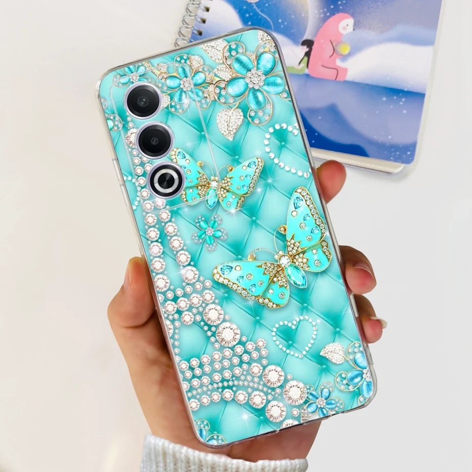 Luxury Flowers Painted Soft Silicone Phone Case - Elegant Bumper Cover