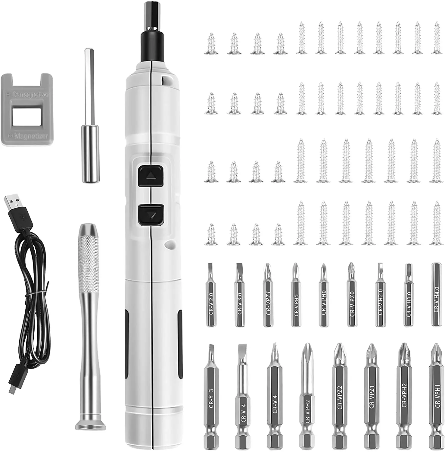 충전식 3.6v 소형 무선 전기 스크루 드라이버, USB 고속 충전 스크루 드라이버 키트, 가정용으로 적합