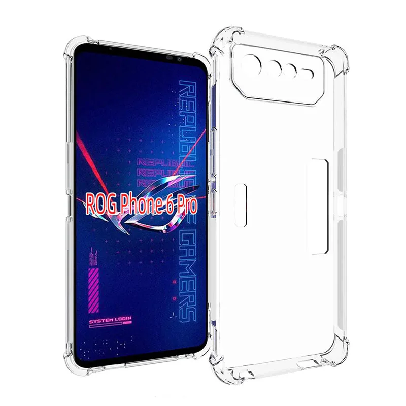 For Asus Rog Phone 6 Case Airbag Super Protection Soft Clear Back Phone Cases For Rog Phone 6 Pro Phone6 Pro 5G Cover