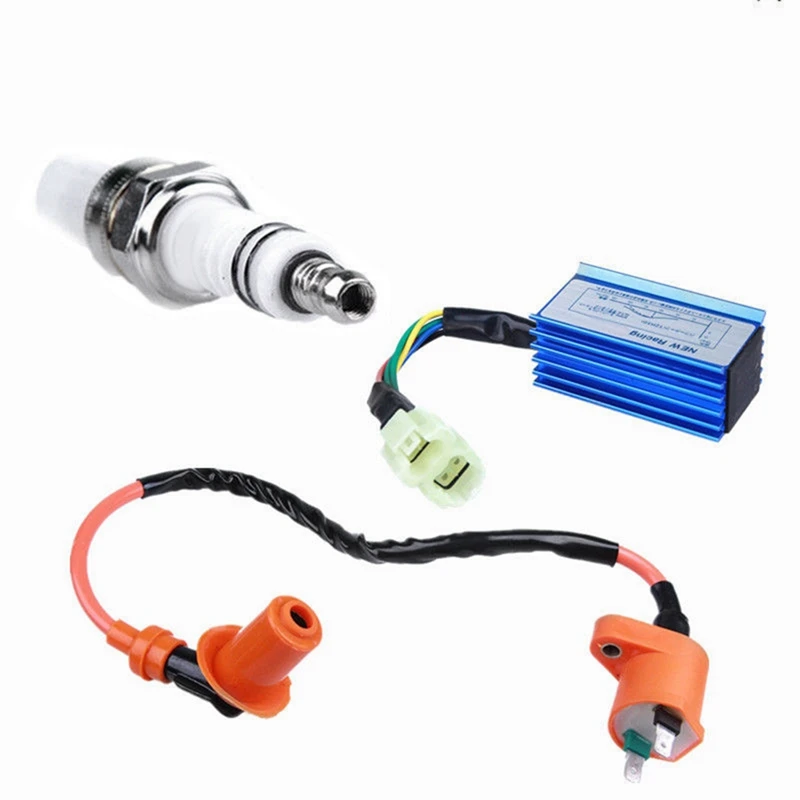 

Performance Racing CDI+Ignition Coil+Spark Plug For GY6 50CC 125CC 150CC 4-Stroke Engines Scooter ATV Go Karts Mopeds