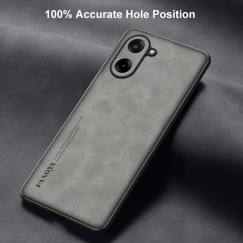 Luxury PU Leather Phone Case with Full Protection and Racing Back Cover Design