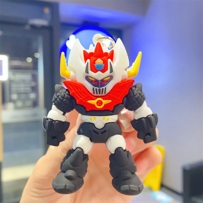 Anime Mazinger Z Keychain Cartoon Doll Keyring Ornament Robot Grendizer Key Chain Car Pendant Kids Birthday Gifts key chain
