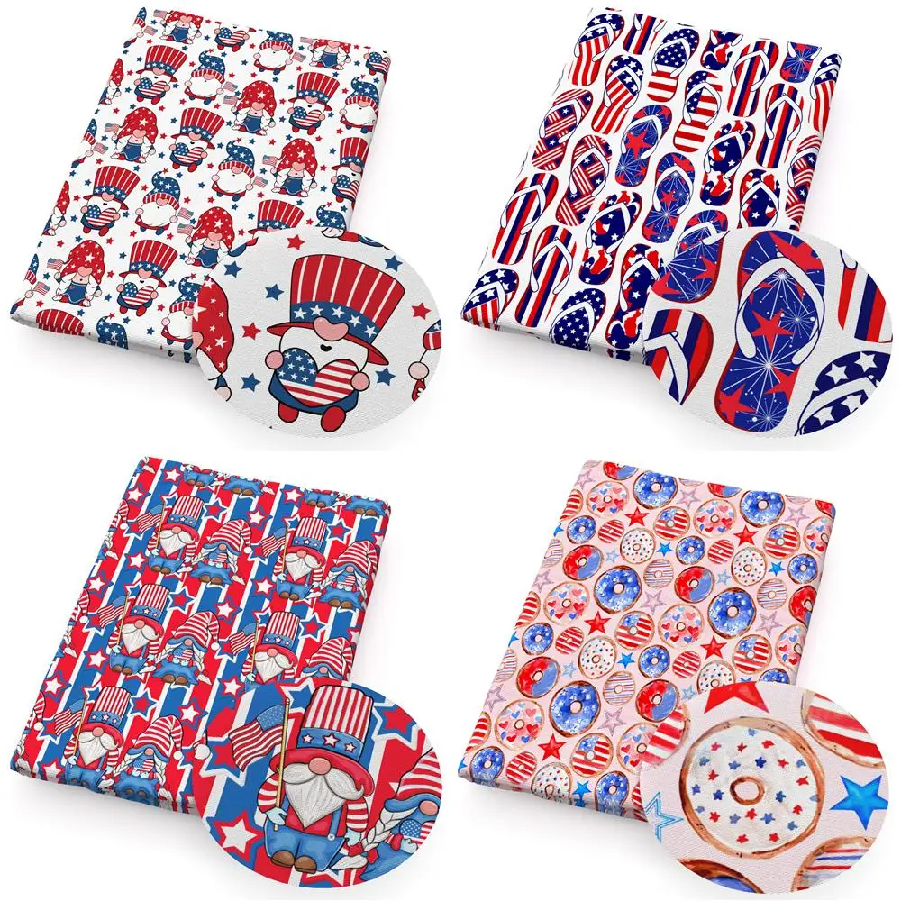 

Fourth of July Polyester Cotton Fabric Liverpool Swimwear Sewing Quilting Fabrics for Patchwork Needlework DIY Handmade,1Yc37872