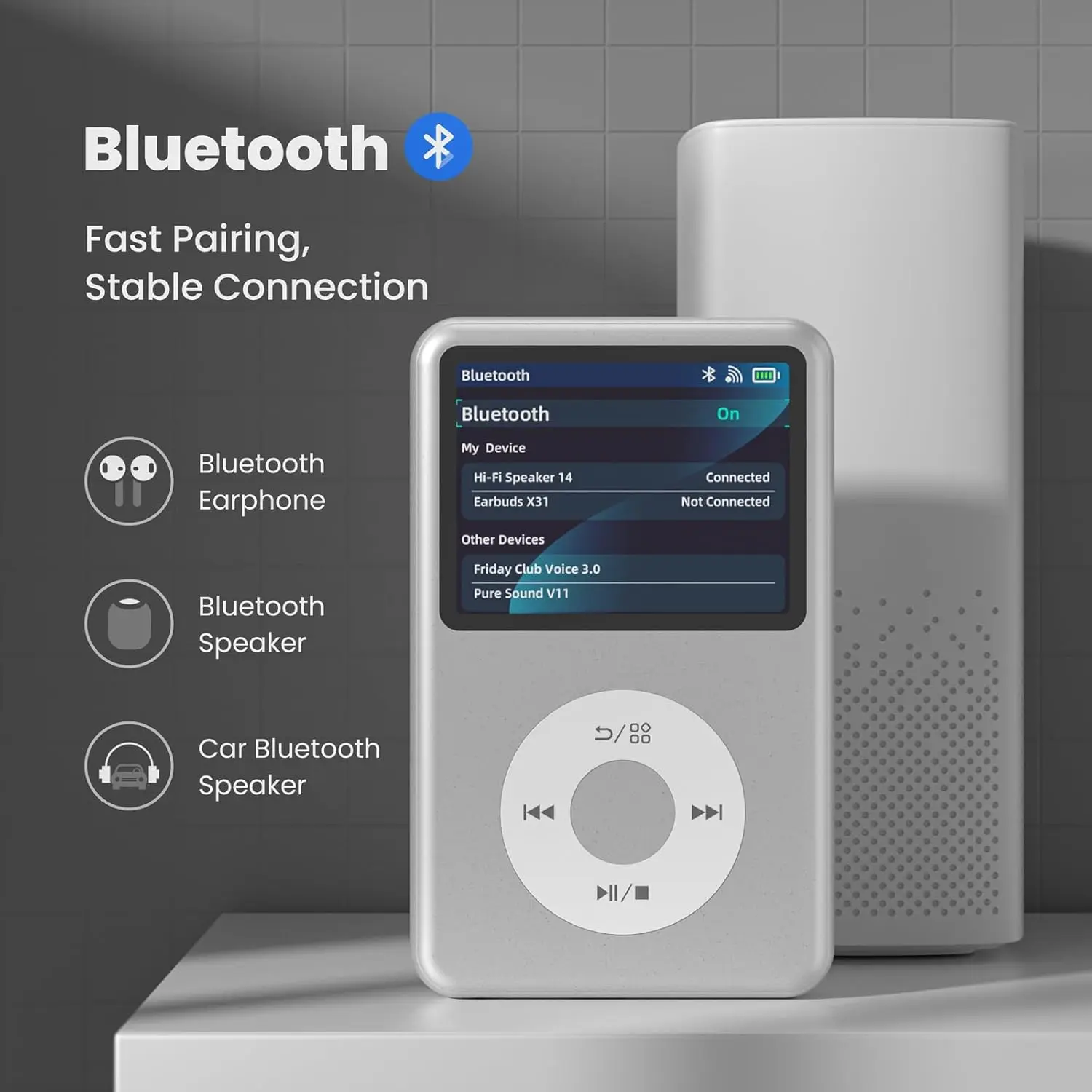 128GB ipod classic reproductor mp3 player bluetooth speakers