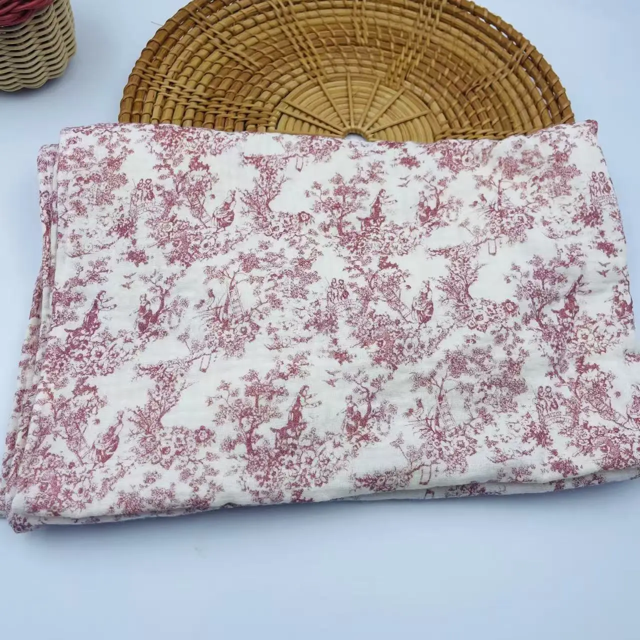 Floral Print Cotton Muslin Swaddle & Stroller Cover
