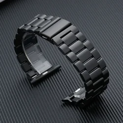 Premium Stainless Steel Metal Watch Strap - Sleek and Durable Design - 42 - 44 - 45 - 49 - S10 46mm (Black 04)