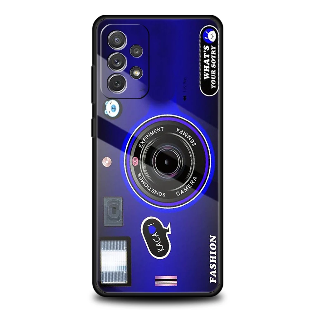 Elegant Retro Camera Lens Design Phone Case - Soft Shell