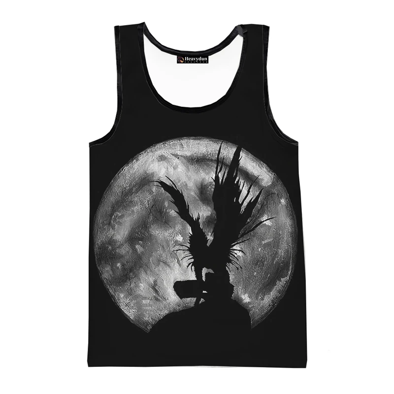 

Anime Death Note 3D Printed Tank Tops Men Women Fashion Casual Harajuku Fashion T Shirts Streetwear Hip Hop Oversized Clothes