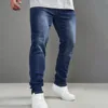 Stretch Skinny Denim Jeans for Men Classic Versatile Slim Fit Stretchable Cotton Fabric Comfortable Streetwear Casual Denim Pant