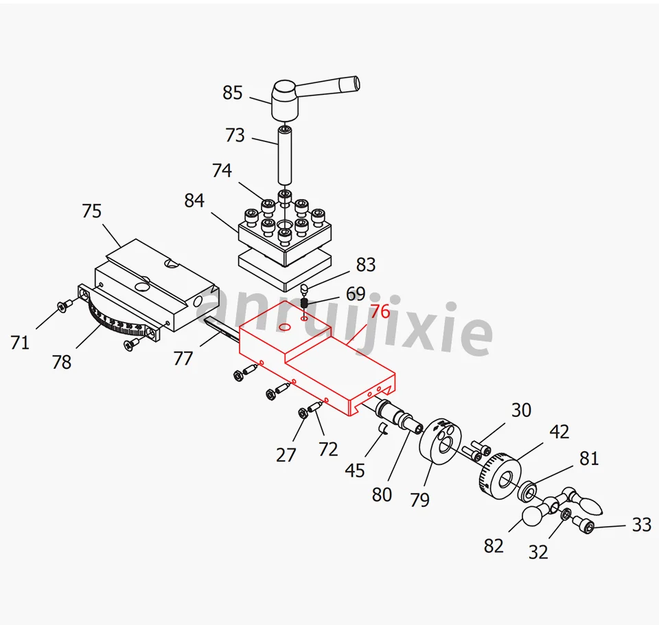 盃台　2組 38mm Spindle Box Assembly For Wm210 Bhc210 Hs210 Jy210v