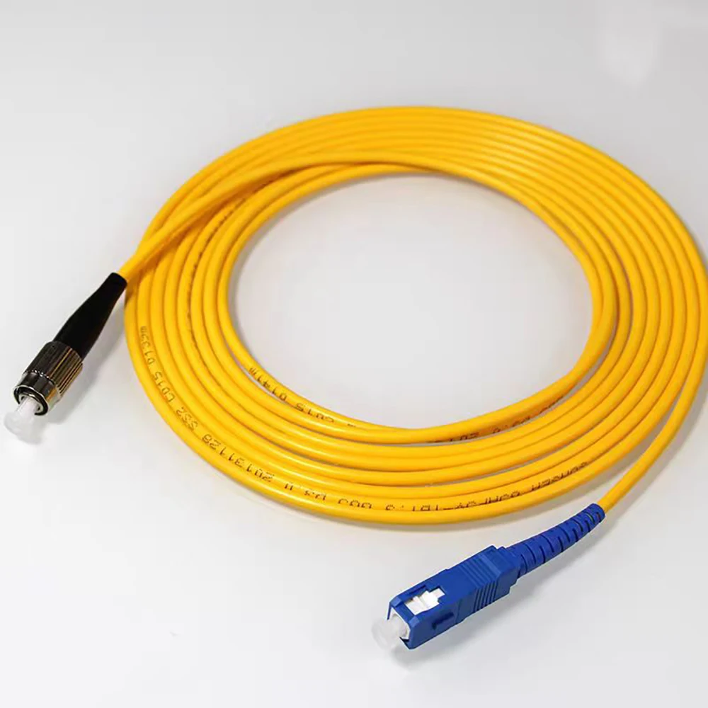 FC/UPC-SC/UPC Optical Fiber Patch Cord 3M(2.0mm)/5M(3.0mm)/10M(3.0m) SM Simplex Core Fiber Optic Internet Cable Fibra Optica