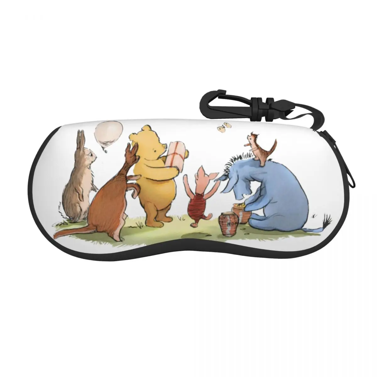 

Винни-Пух, медведь, раньше, Мультяшные очки, искусственные Модные молнии, диснеевские солнцезащитные очки, коробка для офисных солнцезащитных очков