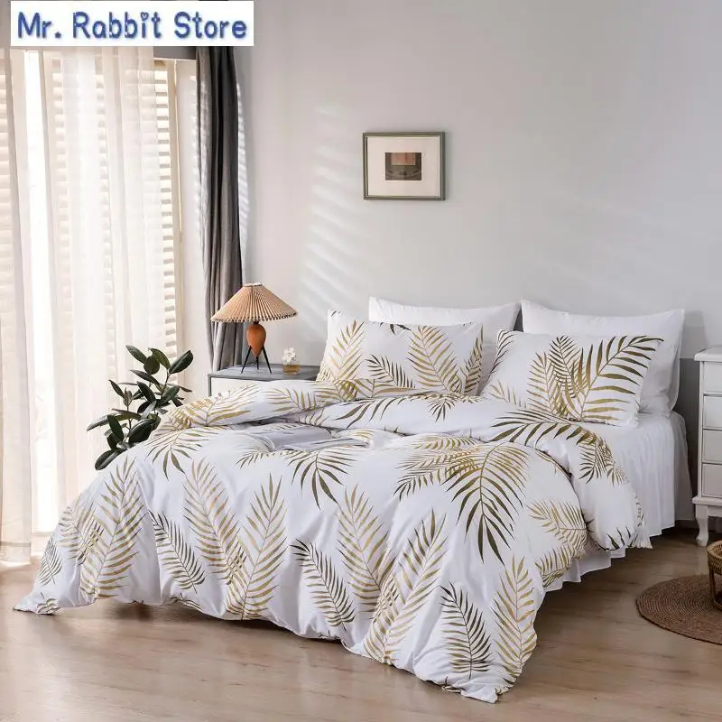 

Quilt Cover Set and Pillowcases 3pcs Bedding Set Single Double Duvet Cover Sets Full Size Mirco Fiber Twin Queen King Printed