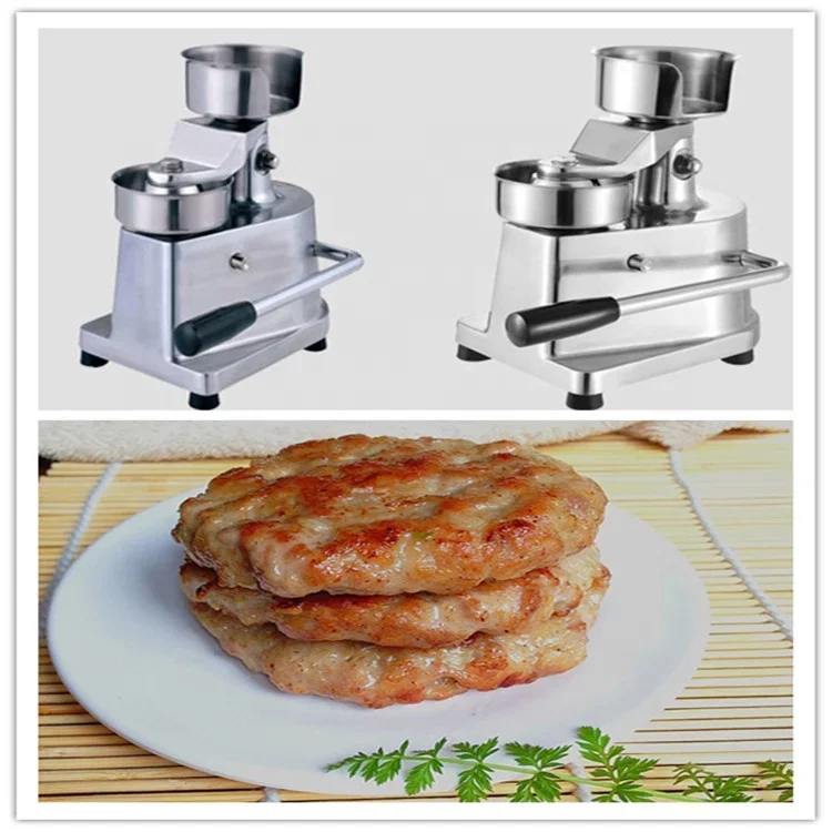 JUYOU Meat Cake Press Machine Burger Pasty Forming Machine Beef Chicken Stuffing Meat Pie Making
