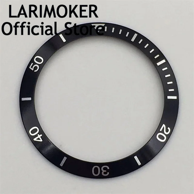 LARIMOKER 37.8mm aluminum alloy bezel fit 007 009 bezel insert 37.8mm*30.5mm replacement watch accessories parts