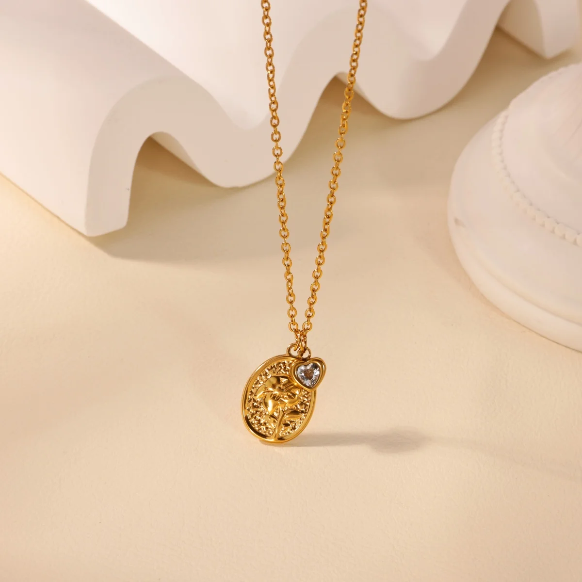 Elegant Geometric Necklaces Stainless Steel For Women