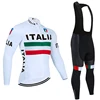 Winter ITALIA 2025 Long Cycling  Jersey Bike Jacket Maillot Pants Set UAE Team Ropa Ciclismo Thermal Fleece Bicycle Clothing 1