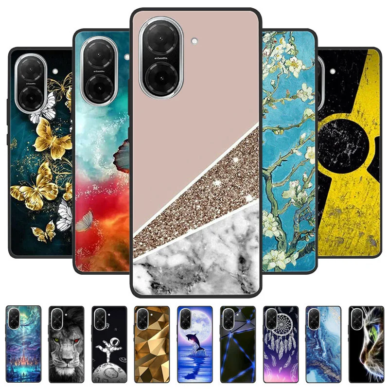 Fashionable Painted Soft Silicone Phone Case - Stylish Protective Cover