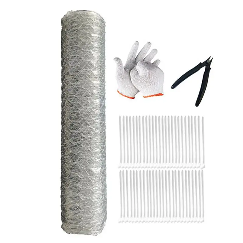 

Wire Mesh Roll Poultry Mesh Fence Hexagonal Galvanized Chicken Fencing Cage Rabbit Chicken Fencing mesh Gardening net supplies