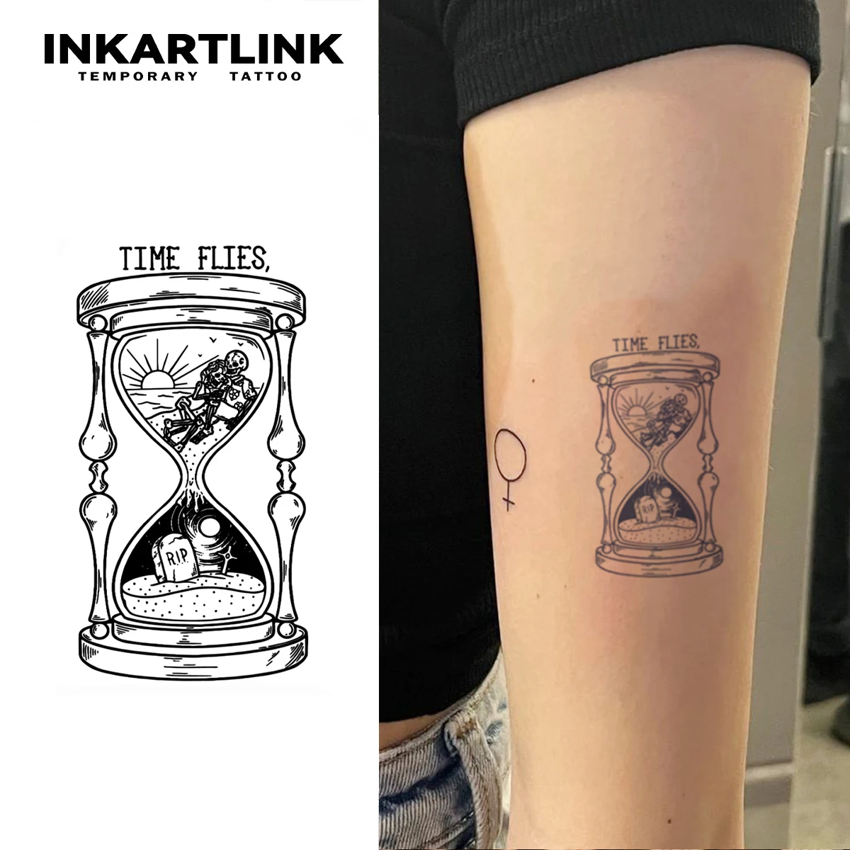 Sand Clock Tattoo Design: What You Need to Know Before Buying, image size:1200x1200