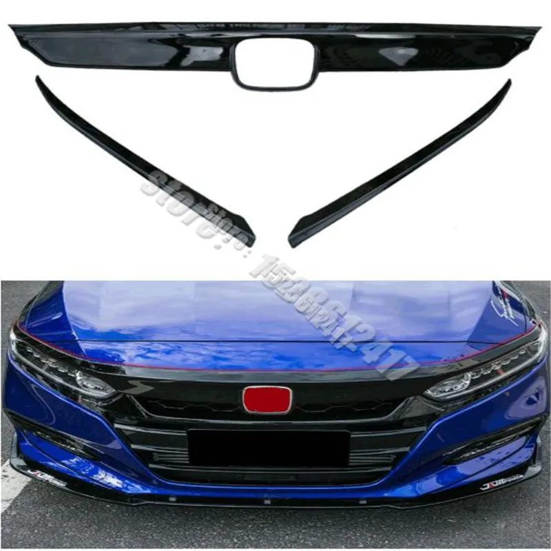 

Car Styling Abs Front Hood Trim Grille For Honda Accord 10 Eneration 2018 2019 2020 2021 Anti-Rub protection Decoration