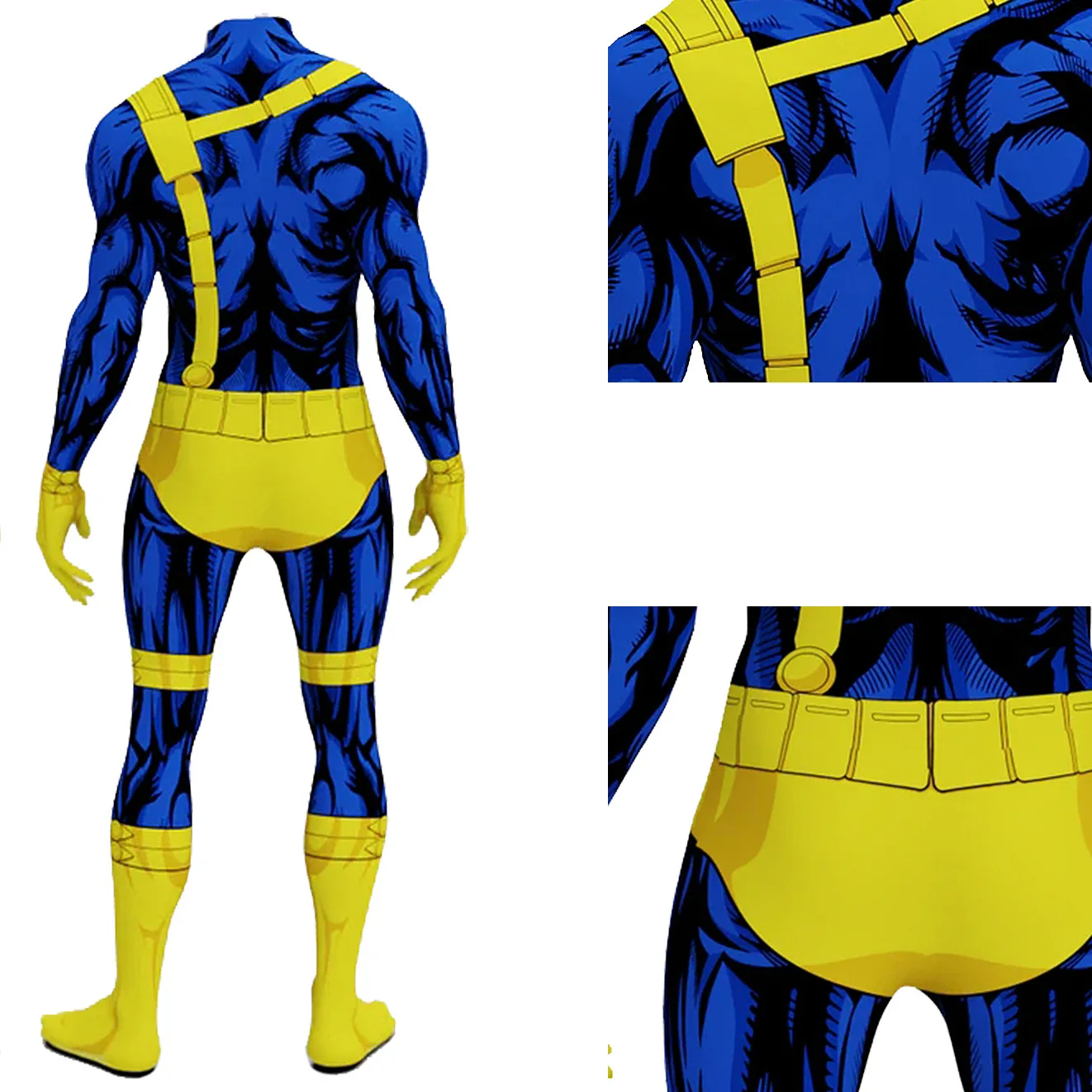 X 97 Cyclops Cosplay Costume Superhero 3D Printed Bodysuit Spandex ...