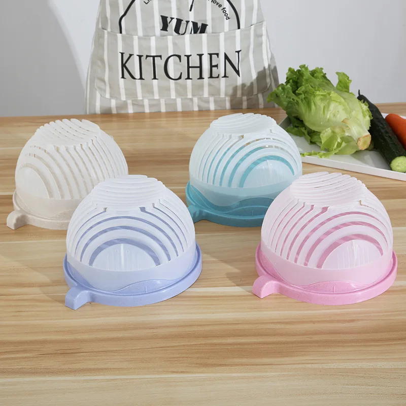 Chopper Vegetable Salad Cutter Cutting Bowl Vegetable Slices Cut Fruit for Kitchen Tools Accessories Gadgets Kitchen Items