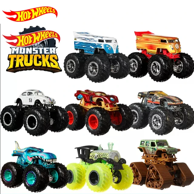 Original Hot Wheels Monster Truck Car Diecast 1:64 Voiture Maga Wrex Big  Foot Loco Punk Kid Boys Toys for Children Birthday Gift - AliExpress