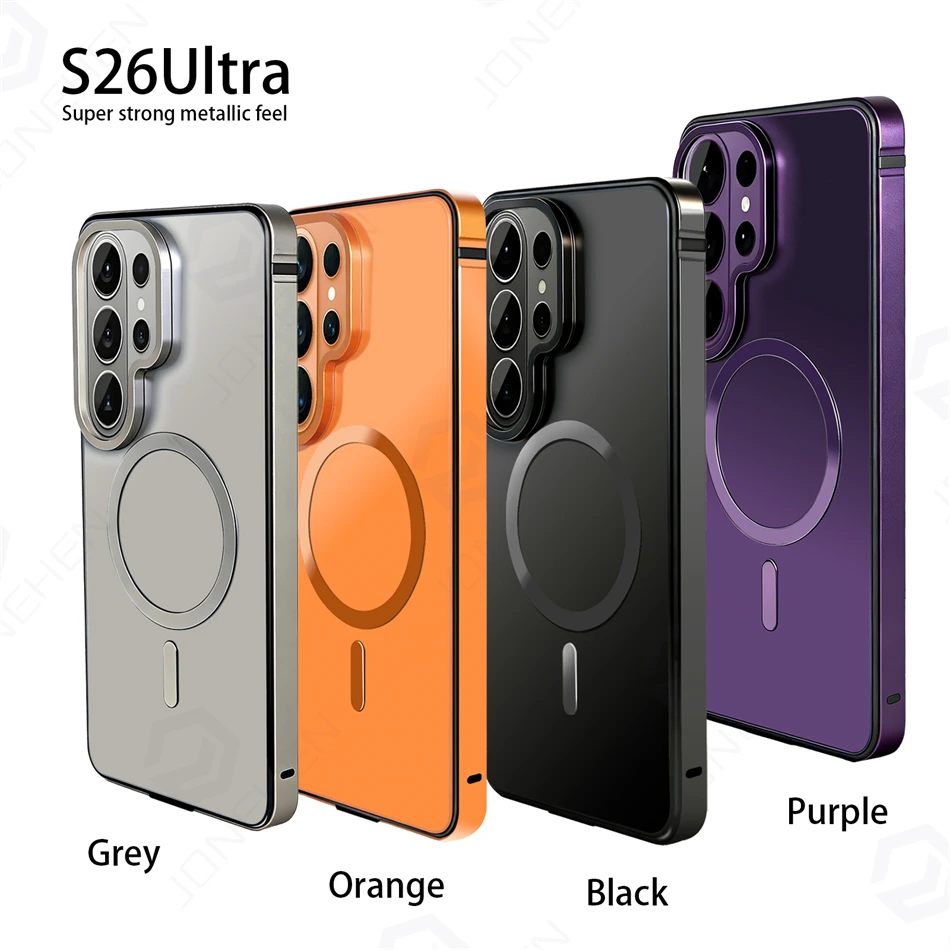 Durable Magnetic Aluminum Alloy Frame Case with Full Protection and Magsafe Compatibility