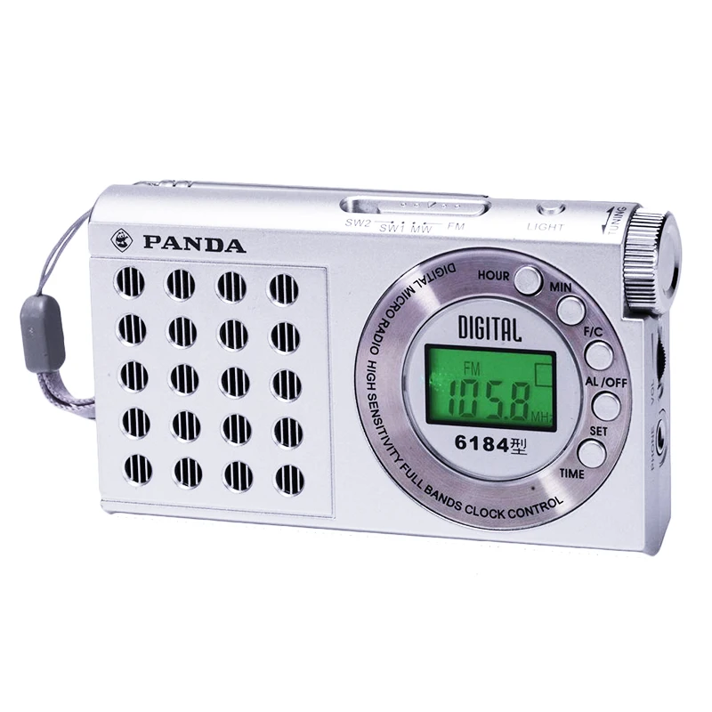 

Portable Full Band Radio FM MW SW1 SW2 with Clock,Digital LCD Display,Strong Receiver Antenna,Clear Sound-Gift for Elderly News