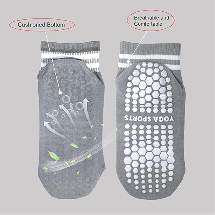 Pilates Socks Women Non-Slip Pilates Yoga Socks