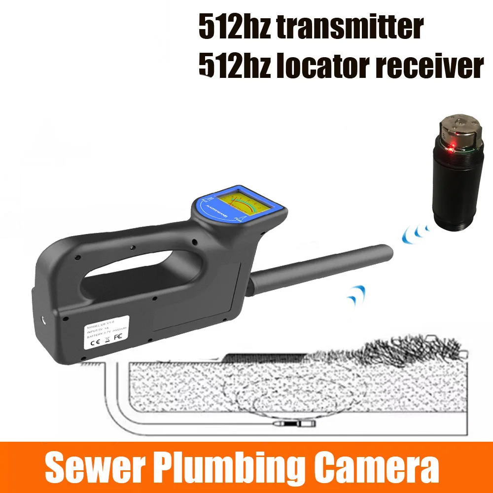 512HZ High quality of depth sonde &receiver for pipe locator 512Hz locator for underground pipe inspection 512hz recriver cctv security recording system Surveillance Items