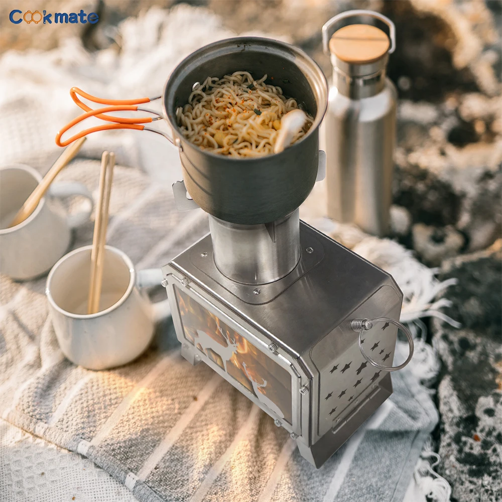 야외난방용품 야외 활동에 적합한 목재 연소 난로, 휴대용 미니 스테인레스 스틸 모닥불 스토브, 야외용 바베큐를 위한 무연 화덕 야외난방용품 야외 활동에 적합한 목재 연소 난로, 휴대용 미니 스테인레스 스틸 모닥불 스토브, 야외용 바베큐를 위한 무연 화덕