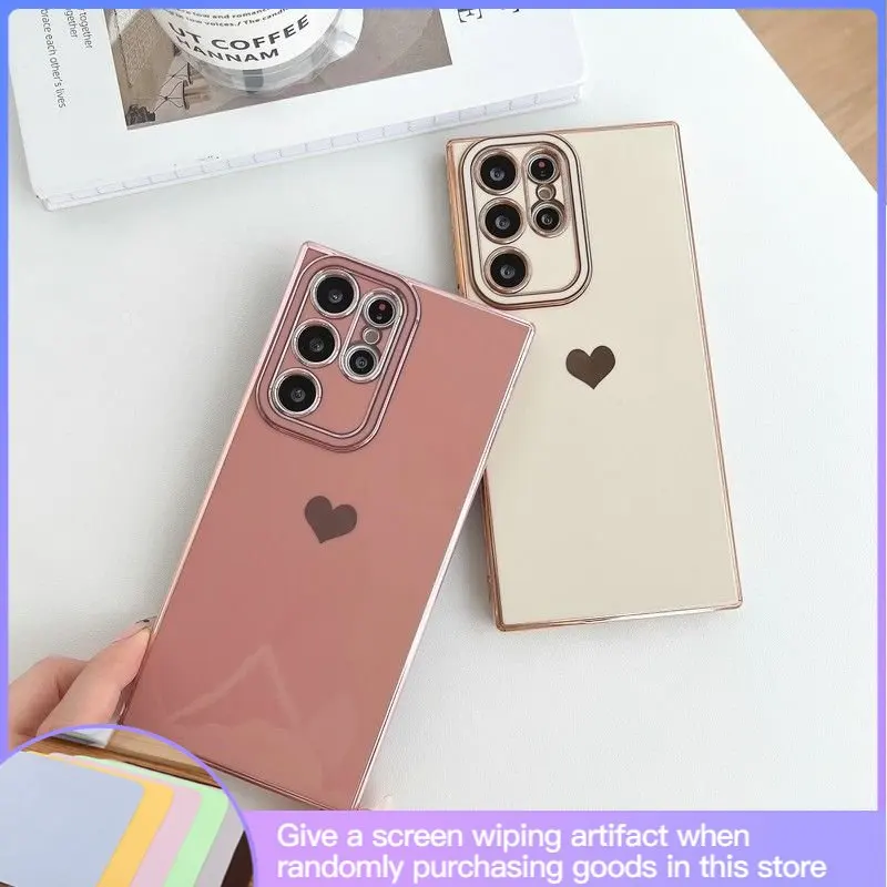 

Роскошный чехол с покрытием для телефона Samsung Galaxy S22 S23 Ultra S21 S20 FE A52 A53 S22 Plus A13 A54 A33