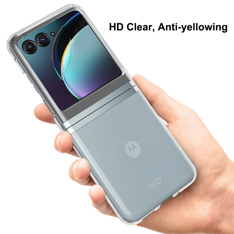 Crystal Clear Shockproof Case - Ultra Hard PC Transparent Shell, Anti-Yellowing Protection