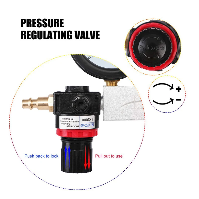 TU-21 Cylinder Leak Tester Compression Leakage Detector Set Double Gauge Petrol Engine Leakdown Detection Test Automotive Tools 5
