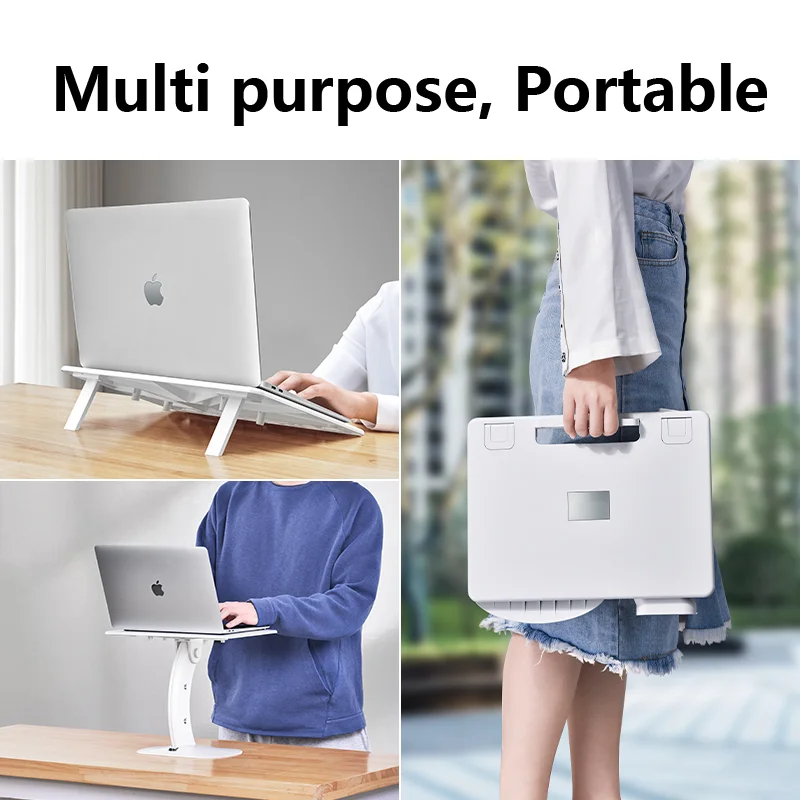 Portable Laptop Stand Folding Bed Table Multi Function Learning Reading Heightening Bracket
