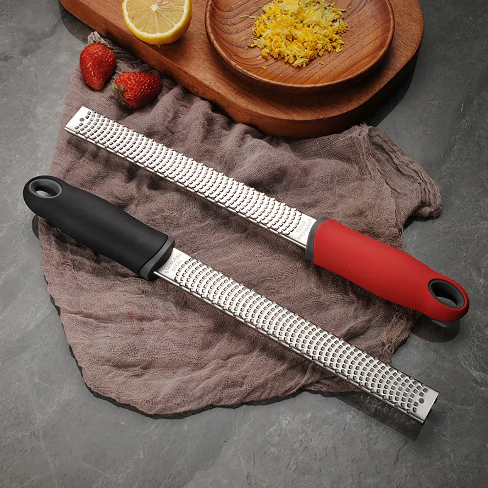 1Pcs Citrus Lemon Zester & Cheese Grater-Parmesan Cheese Lemon Ginger Garlic Nutmeg Chocolate Vegetables Fruits kitchen tools