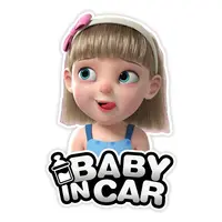 11 Styles Baby On Board Funny Vinyl Car Stickers