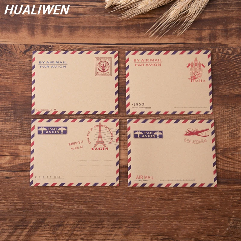 

10 pcs/lot 9.6x7.3cm Mini Retro Vintage Envelopes Kraft Paper Envelope Fashion Cute Kawaii Korean Stationery for Cards