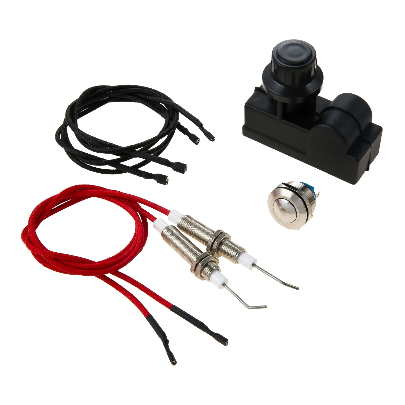 4pcs/1set Gas Grill Igniter Push Button Control Automatic Switch Ignition AA Battery with Electrode Spark Replace Spirit Ignitor 4
