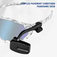 Vélo vélo cyclisme lunettes d'équitation rétroviseur 360 réglage de la vue arrière monture de lunettes casque 5