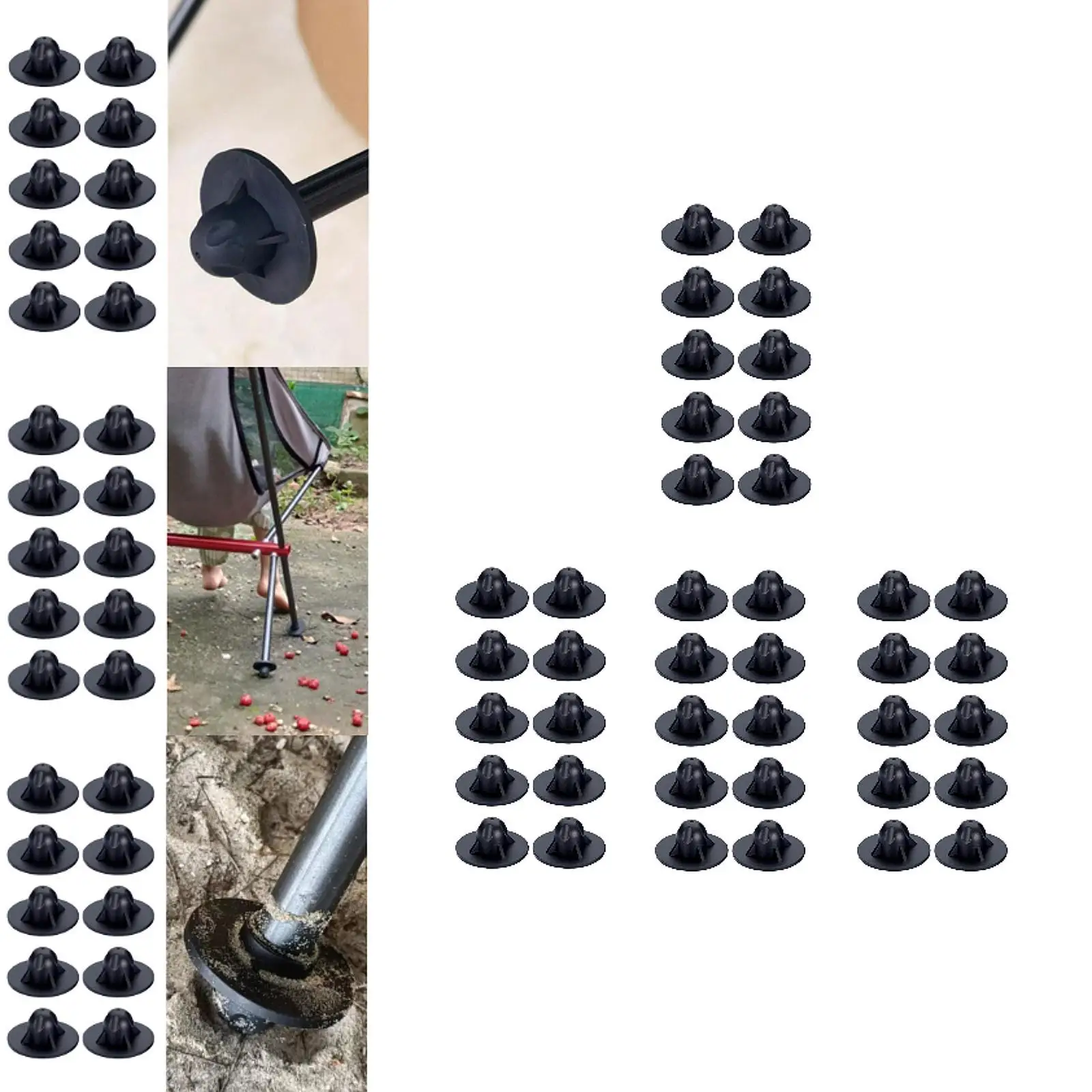 Outdoor Chair Leg Protector Set Anti Sink Moon Chair Foot Cap Floor Protectors for Portable Folding Camping Chair Outdoor Chair Leg Protector Set Anti Sink Moon Chair Foot Cap Floor Protectors for Portable Folding Camping Chair