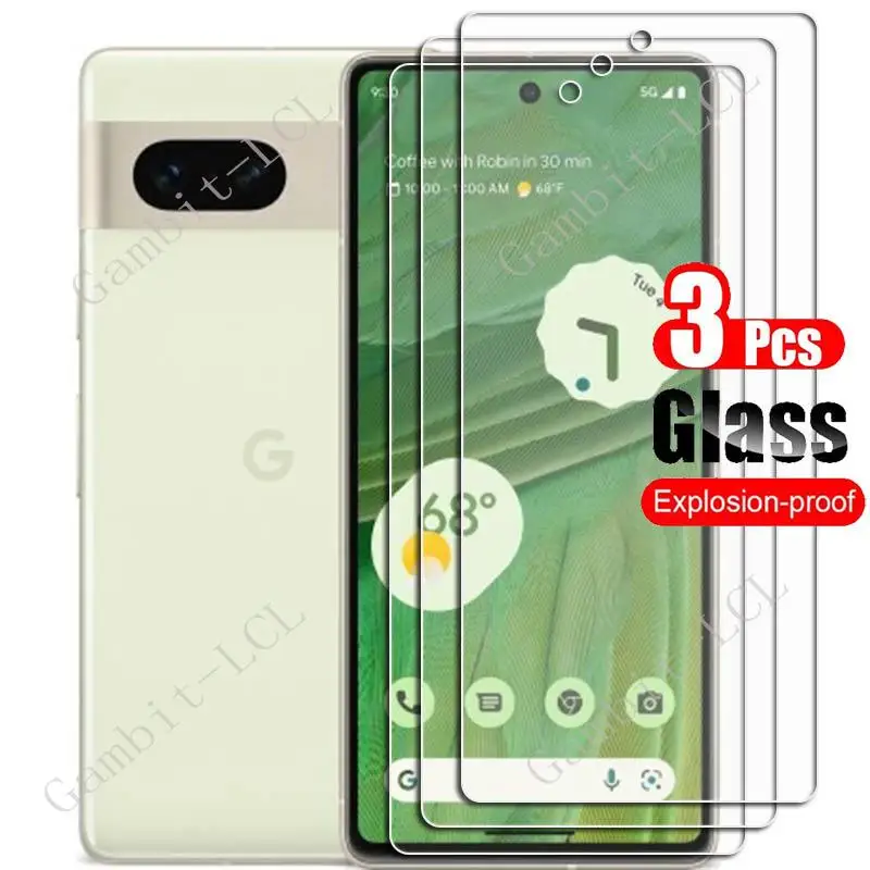 Google Pixel 7 Screen Protector Tempered Glass Protective Film 3pcs