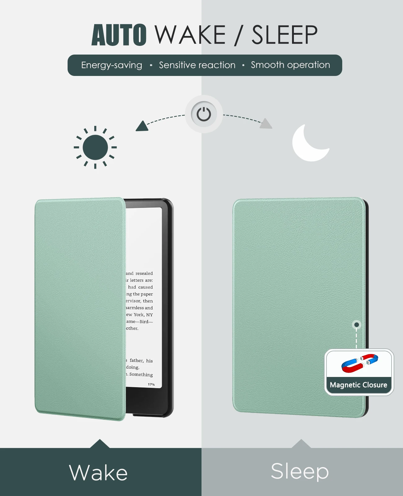 Lightweight Shell Cover with Wake/Sleep Function